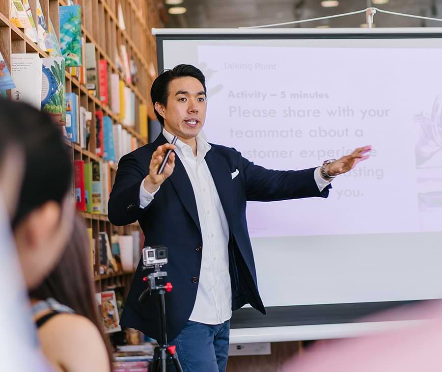 Man Giving Presentation Man Giving Presentation